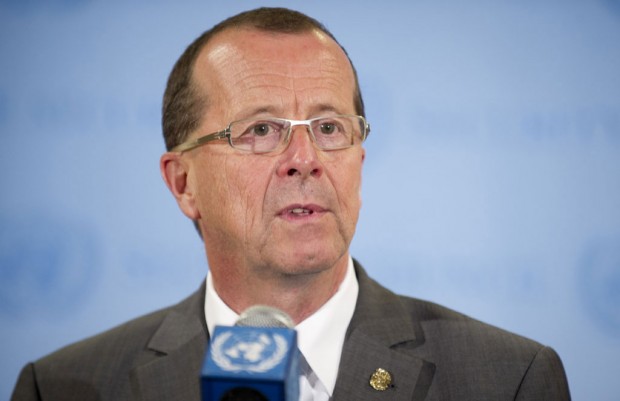 (Martin Kobler) Special Representative of the UN Secretary-General and Head of the United Nations Support Mission in Libya.