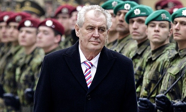 Milos Zeman’s Christmas message was criticised by the Czech prime minister