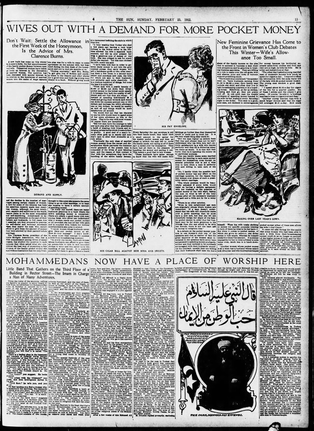 The article in The New York Sun from 25 February 1912