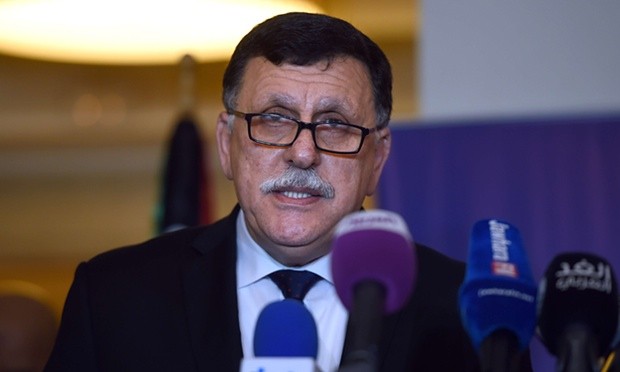 Libyan PM Fayez Sarraj, whose government is the result of more than a year of mediation by the UN. Photograph: AFP/Getty