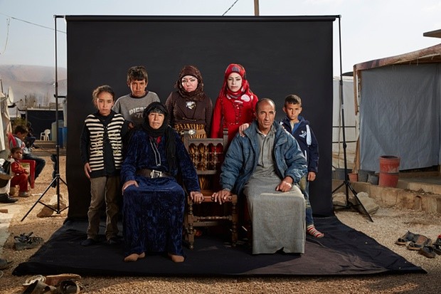 Mohammed and his family. Photograph: Dario Mitidieri/Courtesy Cafod