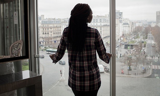 On arriving back in France, Sophie Kasliki was interrogated and jailed for two months. Even now, she protects her identity. Photograph: Viviane Dalles