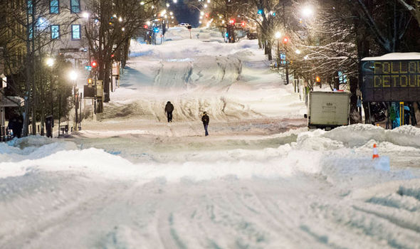 The storm unleashed chaos over the United States at the weekend sparking some of the worst blizzards