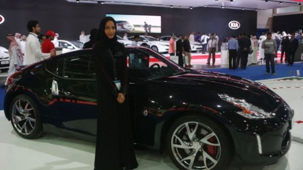 Visitors to Saudi Arabia's car show last month. But domestic energy subsidies have been costing the country up to 10% of its annual GDP