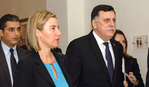 Fredirica Mogherini in Tunis on January, 8 2016