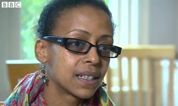  Meseret Kumulchew speaking to the BBC. Photograph: BBC 