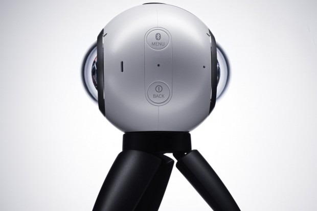 Samsung’s new Gear 360, a camera for recording virtual-reality videos. Credit Samsung