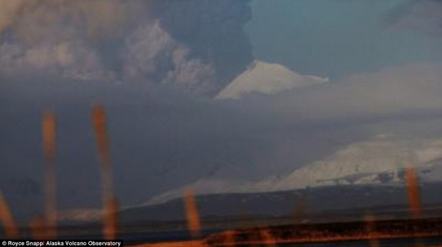 The U.S. Geological Survey confirmed the eruption of Pavlof Volcano on the Aluetian Islands yesterday afternoon