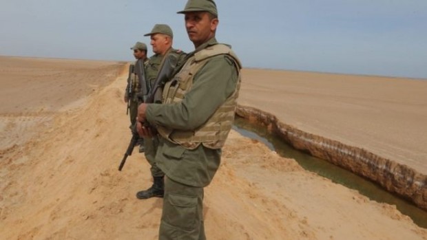 Tunisia has dug a trench along the border with Libya to help protect it from militants