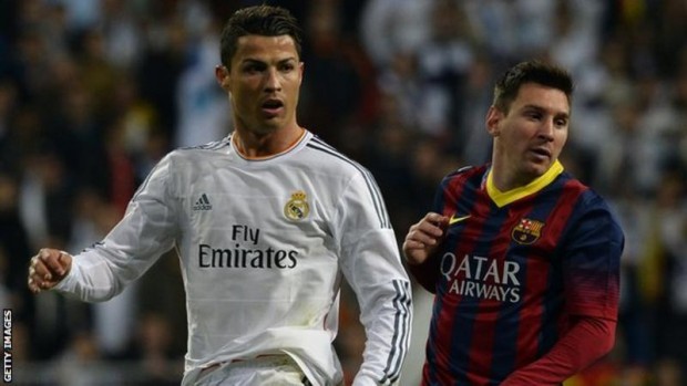 Is Cristiano Ronaldo (left) better than Lionel Messi? The debate has divided many football fans for years.