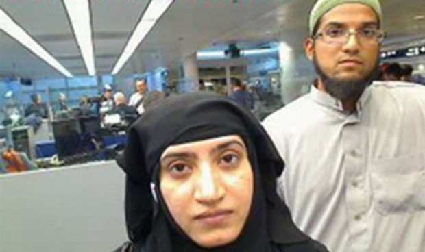 Syed Rizwan Farook, right, and his wife Tashfeen Malik, killed 14 people at an office party on 2 December