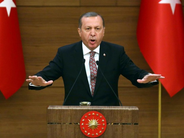 President Erdogan said: 'The media should not have unlimited freedom' AFP/Getty Images