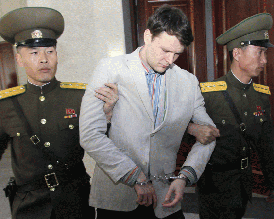 North Korea's highest court sentenced Warmbier, a 21-year-old University of Virginia undergraduate student, from Wyoming, Ohio, to 15 years in prison with hard labour