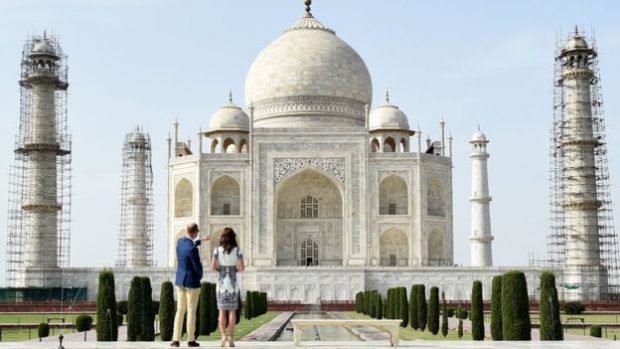 It took 22 years from 1632 to build the white marble tribute to love