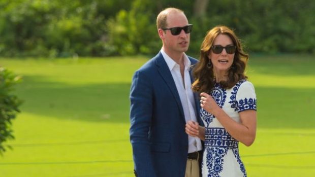 Catherine wore a dress by designer Naeem Khan