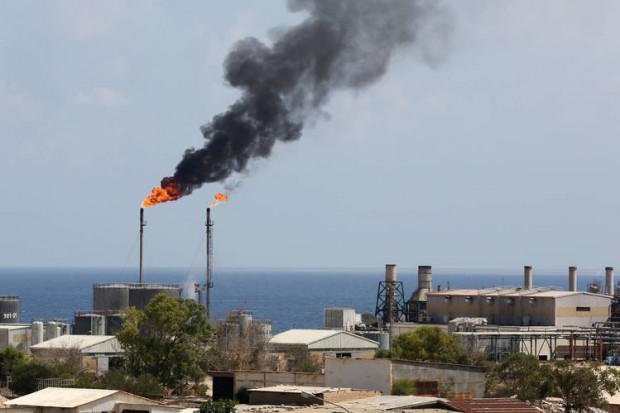 A view of the Zueitina oil installation in Libya in 2013. The installation is one of three Libyan oil ports that have been closed for over a year. The three are set to reopen now that a unity government has arrived in Tripoli, militia leaders guarding the facilities said Thursday. PHOTO: MAHMUD TURKIA/AFP/GETTY IMAGES