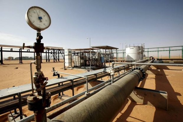 The El Sharara oil field in Libya. The Tripoli-based National Oil Co. says it has taken action to block the first export of crude oil by a rival in Libya’s east. PHOTO: REUTERS