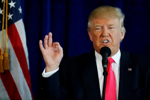 U.S. Republican presidential nominee Donald Trump speaks at a campaign event at Trump Doral golf course in Miami, Florida, U.S. July 27, 2016. REUTERS/Carlo Allegri