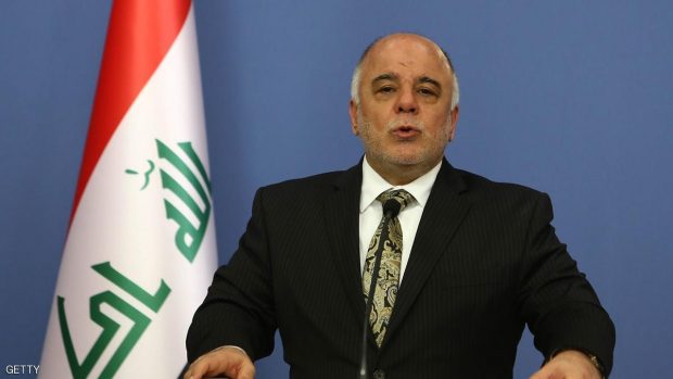 Iraqi Prime Minister Haider al-Abadi speaks duing a press conference with Turkey's Prime Minister (unseen) in Ankara on December 25, 2014. AFP PHOTO / ADEM ALTAN        (Photo credit should read ADEM ALTAN/AFP/Getty Images)