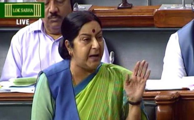 Government established contacts with three Indian men stuck in Libya, said Sushma Swaraj.