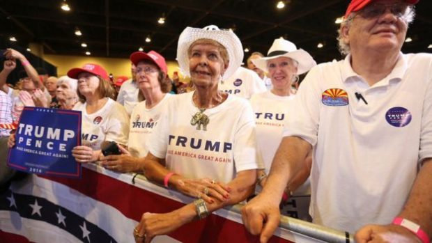 The Phoenix crowd was vocal in its appreciation of what Trump had to say