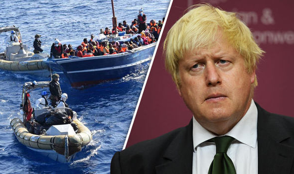 Boris Johnson said boats carrying migrants should be turned back to Libya