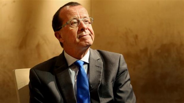 Martin Kobler, the UN special envoy for Libya, listens during an interview with The Associated Press in Cairo, Egypt, on February 17, 2016. ©AP