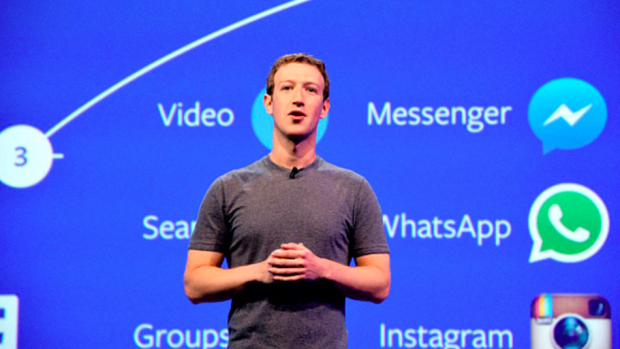 Facebook founder and CEO Mark Zuckerberg addresses during the Facebook F8 Developers Conference on April 12, 2016 in San Francisco, California.